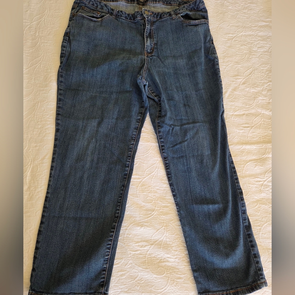 Venezia Dark Blue Straight Leg Jeans